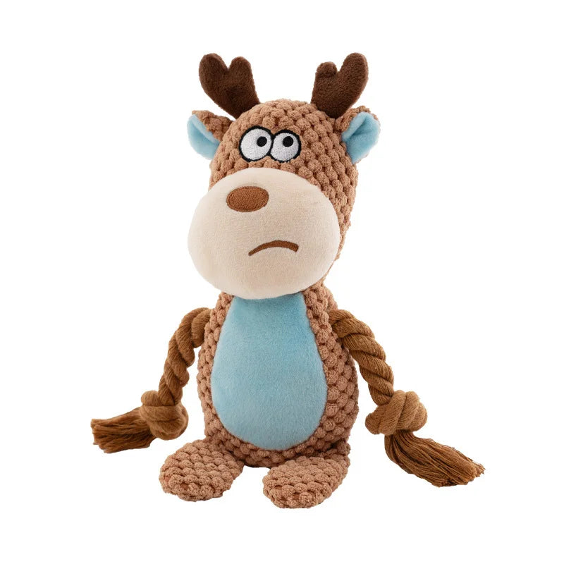 Indestructible Plush Dog Chew Toy Rattle-6