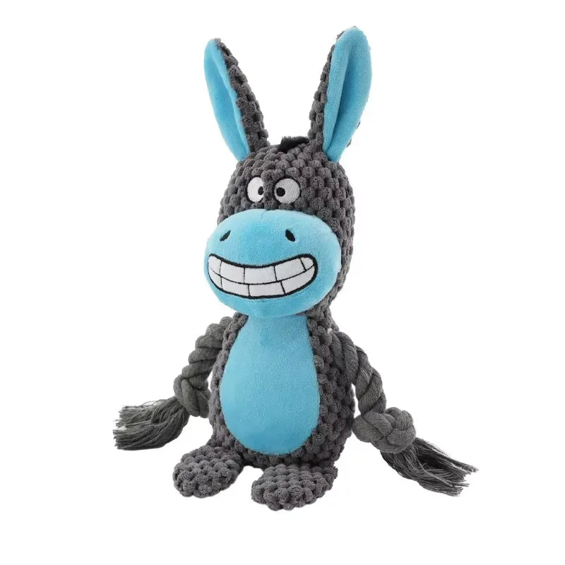 Indestructible Plush Dog Chew Toy Rattle-7