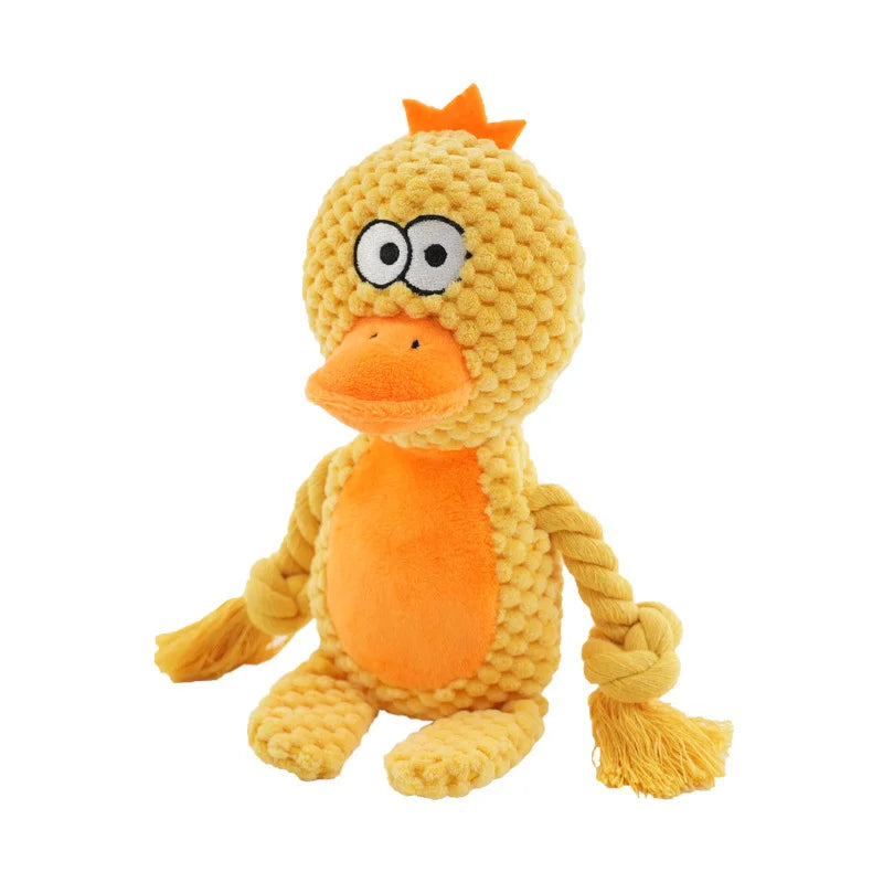 Indestructible Plush Dog Chew Toy Rattle-10