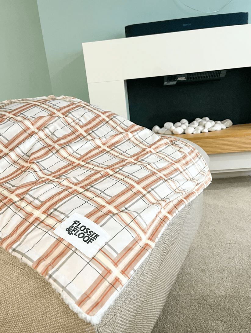 Oxford "Sand" Dog Blanket – by Flossie & Floof-4
