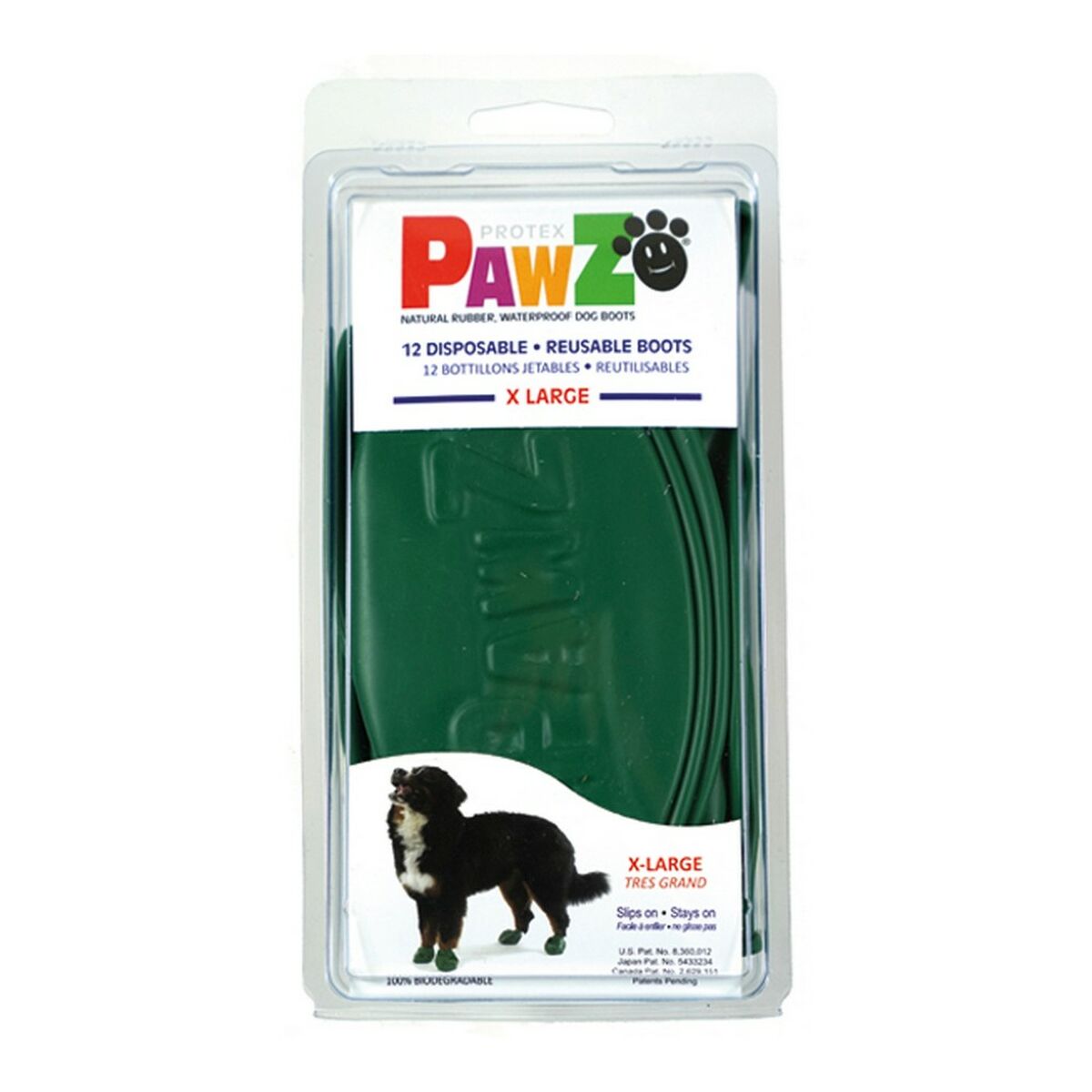 Boots Pawz Dog 12 Units Size XL Green-2