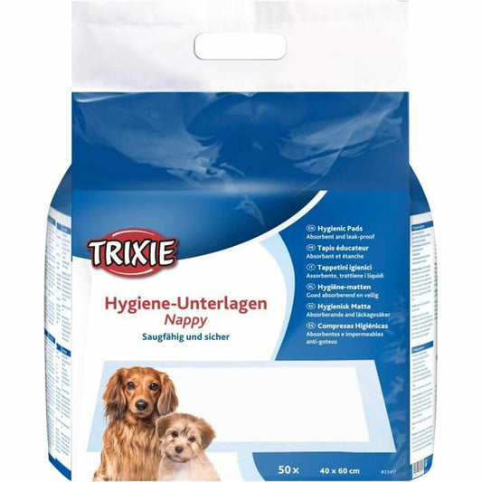 Puppy training pad Trixie Puppy Nappy 40 x 60 cm White 50 Units-0