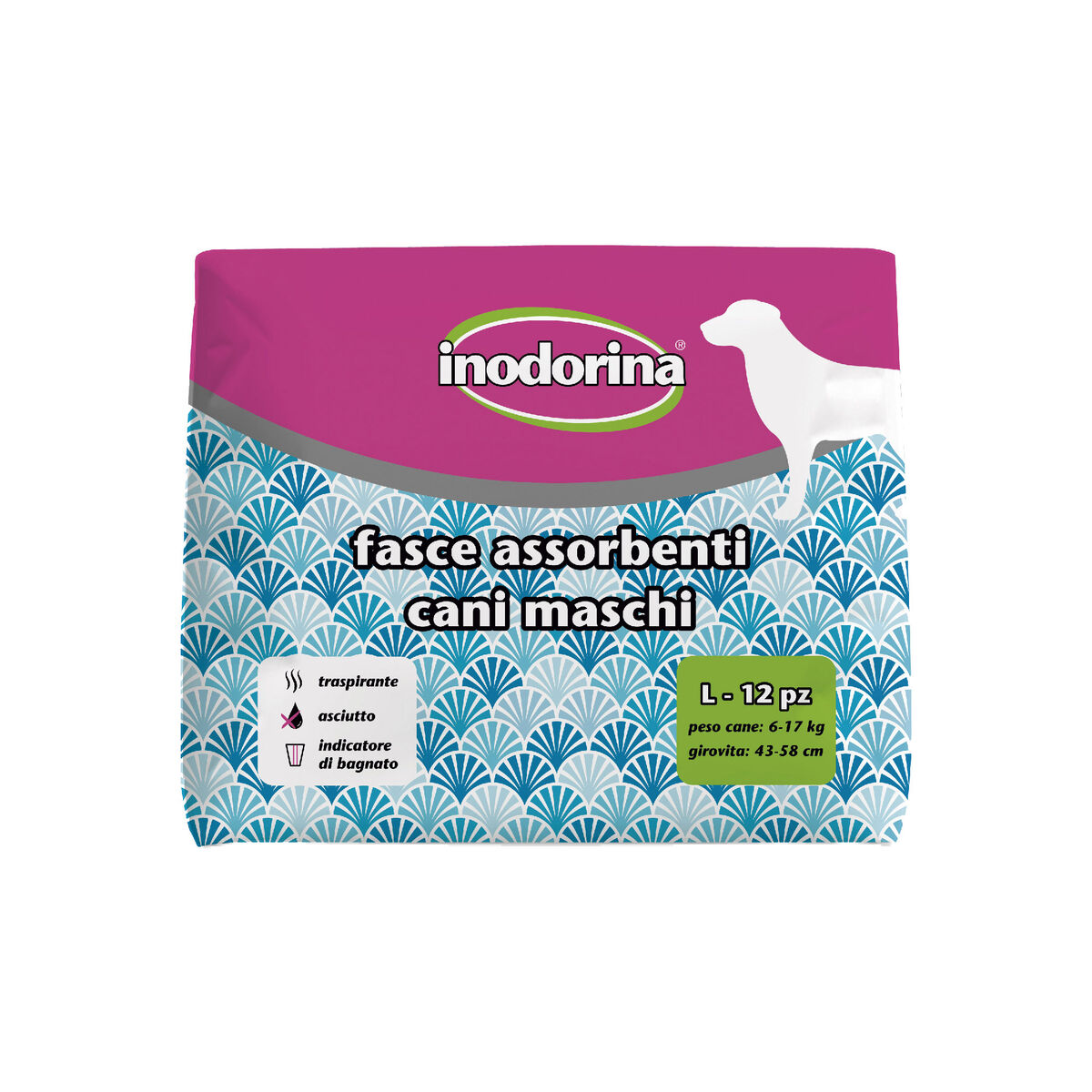 Disposable nappies Inodorina 12 Units-0