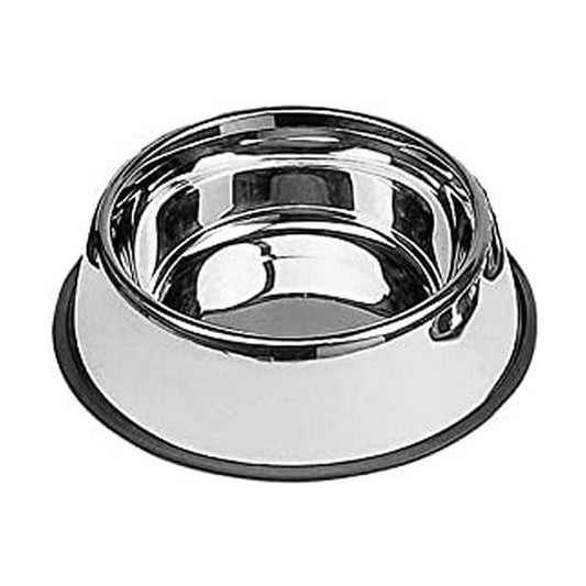 Pet feeding dish Nayeco Stainless steel Metallic (900 ml) (Ø 26 cm)-0