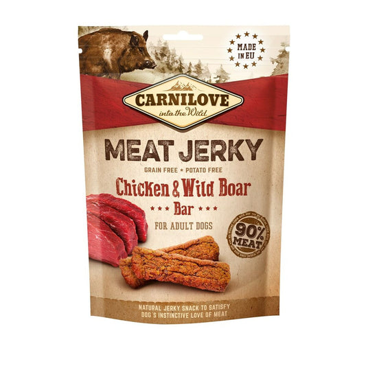 Fodder Carnilove MEAT JERKY Adult Chicken Wild Boar 100 g-0