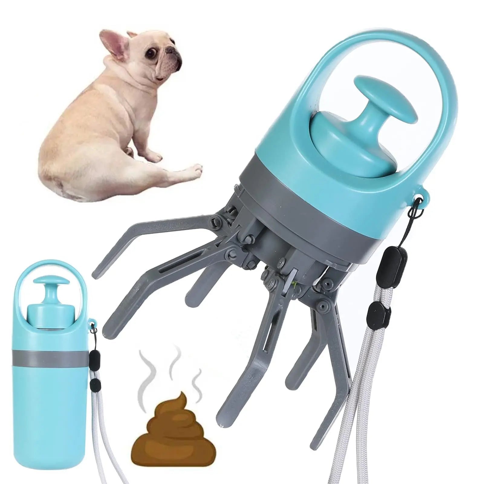 Dog Pooper Scooper With Built-in Poop Bag-0