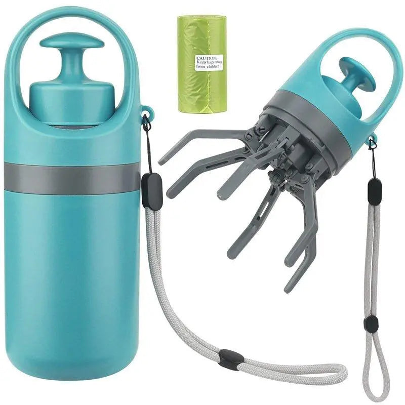 Dog Pooper Scooper With Built-in Poop Bag-1