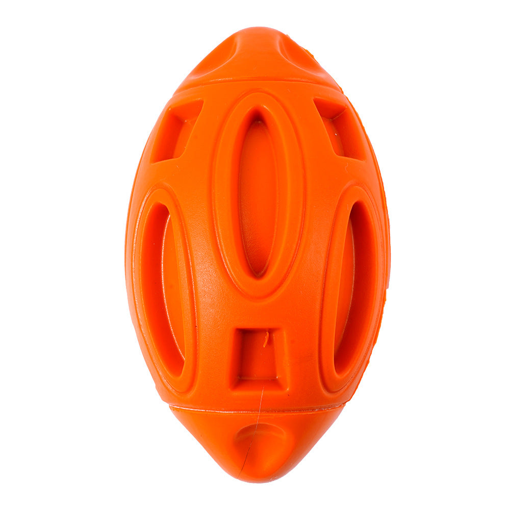 Durable Rubber Squeaky Rugby Dog Ball-7