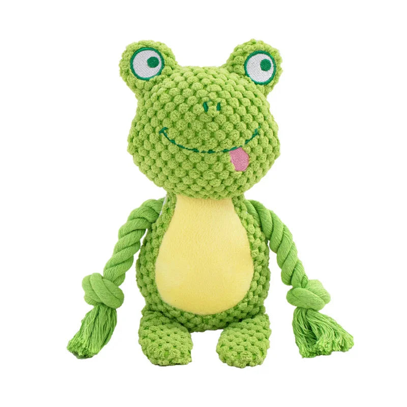Indestructible Plush Dog Chew Toy Rattle-8