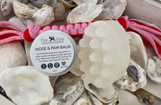 Dog Shampoo Bar, Nose & Paw Dog Balm, Dog Tug Toy - by Pup Suds-0