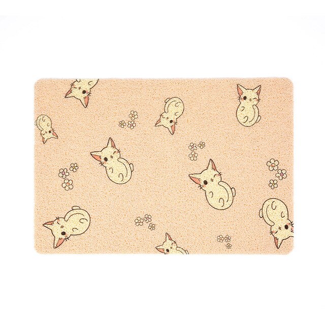 Waterproof PVC Pet Dog Cat Litter Mat Breathable Pet Sleeping Pads for Dog Cat Cute Pattern Kitten Feeding Drinking Mat Supplies-13