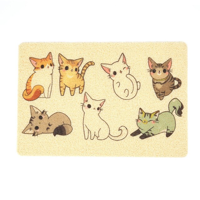 Waterproof PVC Pet Dog Cat Litter Mat Breathable Pet Sleeping Pads for Dog Cat Cute Pattern Kitten Feeding Drinking Mat Supplies-14